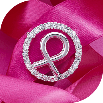 Křišťálový symbol za zdravá prsa